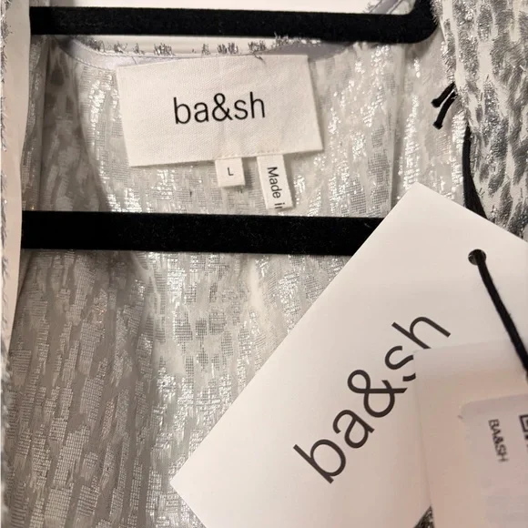 ba&sh Silver Metallic Mini Dress - Picture 7 of 9